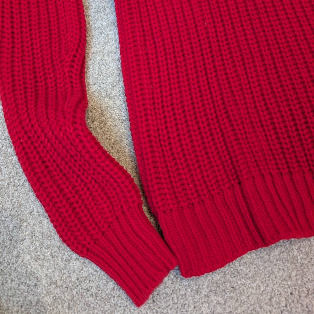 EUC Joe Fresh x jillian harris Women's XS Sweater Christmas Red - Picture 5 of 5